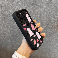 Nouvelle coque de téléphone antichoc en TPU souple avec motif chauve-souris fantôme d'Halloween pour iPhone 14 15 16 Plus 17 Pro Max – Vente en gros