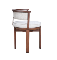 Chaise de salle à manger rotative moderne en bois massif, imperméable et écologique, mobilier de salle à manger d'hôtel