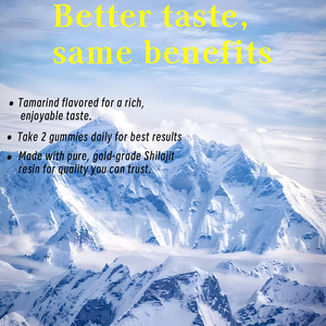 Gummies OEM Beauté Pure Shilajit de l'Himalaya Or avec Résine d'Asphaltum Punjabianum pour Booster l'Endurance, la Force et Réduire la Fatigue - Product Image 4