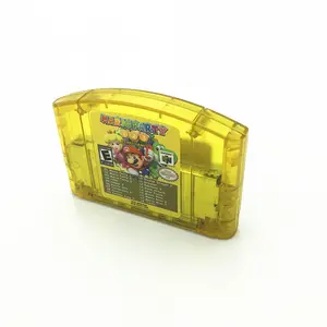 Cartouche Multi carte N64 à coque jaune version USA/NTSC pour Mario Party n64