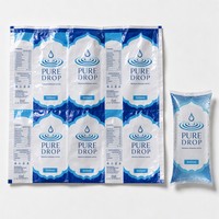 Film en rouleau LDPE PE pour emballage liquide en sachet, anti-poussière, impression logo personnalisée, qualité alimentaire pour sachets de jus et de soda de 330 ml et 500 ml