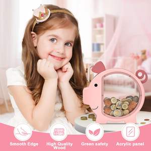 Tirelires en bois personnalisées mignonnes pour garçons et petites filles-Boîte d'épargne pour l'argent - Product Image 3