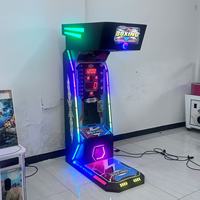 Mini borne d'arcade musicale pour enfants, personnalisable, en tôle, à monnayeur, avec support anglais et prise universelle
