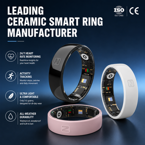 แหวนสมาร์ทแบบกำหนดเองได้ IP68 กันน้ำ สแตนเลสสตีล RFID <span class=keywords><strong>ตรวจ</strong></span>วัดอัตราการเต้นของ<span class=keywords><strong>หัวใจ</strong></span> อุณหภูมิผิวหนัง สำหรับผู้ชายและผู้หญิง - Product Image 1