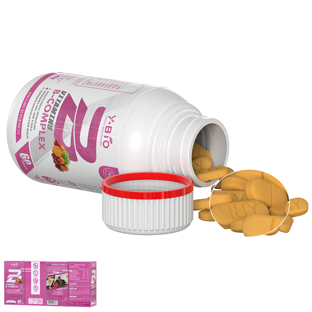 OEM ODM Vitamin B Complex Caplets Natural Defense Support for Busy Urban Professionals 60 Caplet Immediate Shipment