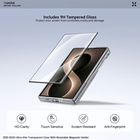 XUNDD Support rotatif à 360° avec protection de charnière pour Samsung Galaxy Z Fold 8 Ultra 8 7, coque antichoc avec film de protection d'écran et couverture arrière