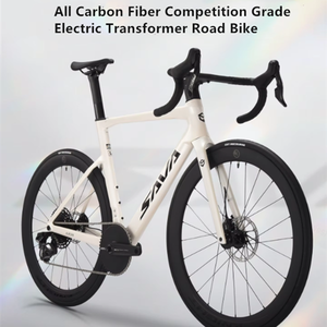 SAVA Nuova Bici da Corsa A7L Interamente in Fibra di Carbonio, Cambio Elettronico di Alta Gamma a 13 Velocità, Freni a Disco Idraulici Completi, Bici da Corsa Ultra Leggera - Product Image 1