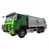 Camión Compactador de Basura de Servicio Pesado HOWO de 25 Toneladas con Cargador Trasero Automático, 371HP, 400HP, 460HP, 8X4, 6X4