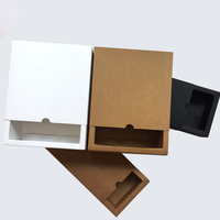 Boîte d'emballage pour chaussettes et sous-vêtements en papier recyclé avec logo personnalisé, boîte cadeau en carton rigide, boîte en papier kraft pliable écologique