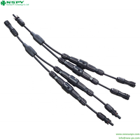 Kabel Harness Surya 1500VDC Berperingkat IP68 Perlindungan CATIII/2 Konektor Paralel Panel Surya Sekring Inline Sambungan Sistem PV