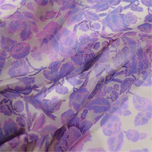 8mm populer <span class=keywords><strong>Lavender</strong></span> ungu bunga dicetak GGT sutra menakjubkan Georgette kain untuk menawan gaun Fashion wanita - Product Image 1