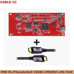 Mới 40gbps M1 máy tính bên ngoài NVMe M.2 Thunderbolt 3/usb4 Type-C jms583 + jhl7440 bên ngoài SSD ổ cứng - Product Image 2