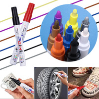 12 couleurs marqueurs de peinture permanents stylos de peinture à base d'huile rechargeables pointes moyennes adaptées à la peinture de roche en métal bois plastique