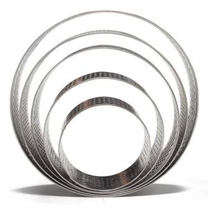 Ustensiles de cuisson rond en acier inoxydable perforé anneau <span class=keywords><strong>à</strong></span> <span class=keywords><strong>tarte</strong></span> aux fruits <span class=keywords><strong>cercle</strong></span> gâteau souris anneau 50*20mm - Product Image 4
