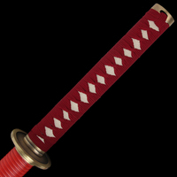 Nouvelle épée de samouraï tissée rouge 2026, coloris rouge et jaune, nouveau design