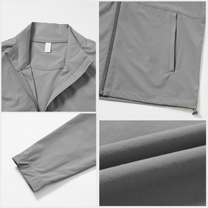 OEM Klantspecifiek logo Solide Lichtgewicht Herenkleding Waterdichte Sportoutfits Windjack Gym Fitness Trainingspak voor Heren Set - Product Image 4