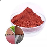 Poudre rouge de pigment d'oxyde de fer pour les carreaux de sol en ciment béton coloré chaussée d'asphalte 130 180 190