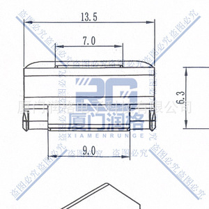 Clip de câble en acier inoxydable en forme de C 13,5x9,0x6,3 mm pour la fixation du câblage des panneaux solaires - Product Image 1