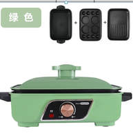 Poêle et marmite électriques multifonctions à vapeur Plaque chauffante électrique pour barbecue Plaque antiadhésive
