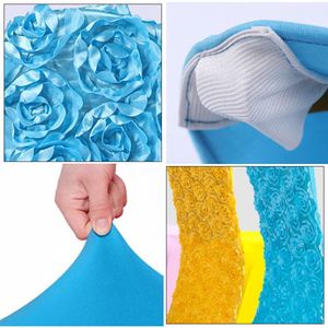 Housse de chaise Rose, plusieurs couleurs, taille universelle, polyester, lavable, housse de chaise à fleurs pour promotion - Product Image 5