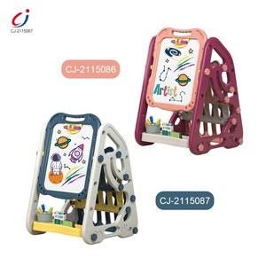 Tablero de dibujo magnético Chengji Aprendizaje Temprano Bokshelf <span class=keywords><strong>artista</strong></span> doble cara tablero de dibujo educativo juguete - Product Image 6