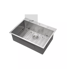 Grifo de Cocina Monomando Negro Multifuncional de Acero Inoxidable con Pantalla Digital, Caño en Cascada y Válvula Cerámica con Medidor - Product Image 5