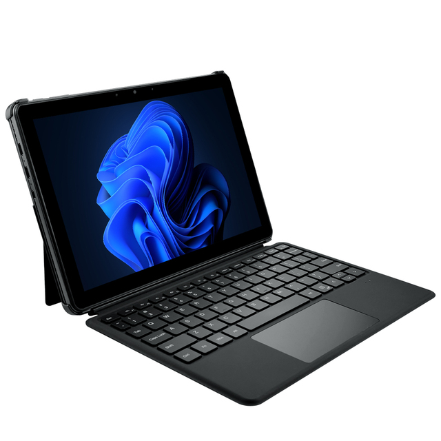 2026 New 10.1 Inch Convertible 2-in-1 Windows 11 Touch Tablet Laptop Intel Dual 12GB RAM 256GB SSD Metal Housing English