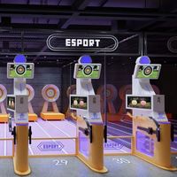 Jeux de projection interactive au sol, couleur personnalisée en acier, équipement de parc d'attractions intérieur/extérieur pour parcs d'attractions commerciaux