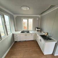 Maisons modulaires pliables de 20 pieds et 40 pieds, plans de décoration personnalisés gratuits, maison préfabriquée portable multi-chambres pour habitation
