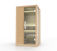 Salle de sauna intérieure, sauna sec intérieur pour 1 personne, accepte la personnalisation, source d'usine, sauna sec traditionnel intérieur à vendre