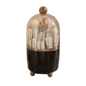 Rotatable Makeup Brush <b>Storage</b> Box With <b>Drawers</b> 8L Cosmetic Organizer Desktop <b>Storage</b> Container - Product Image 5