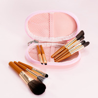 Usine en gros Mini pinceaux de maquillage ensemble 9 pièces cheveux doux voyage brosse cosmétique pour fond de teint correcteur