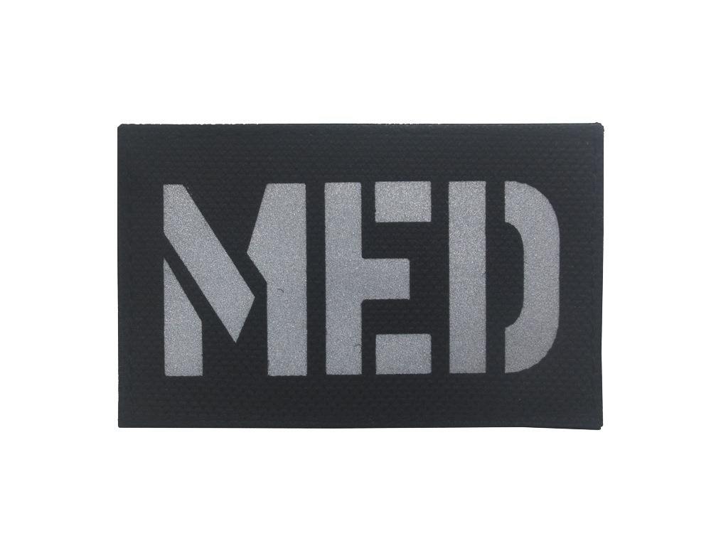 MED (noir réfléchissant avec texte gris)