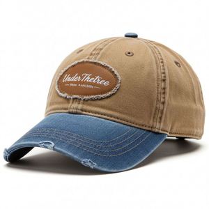 หมวกเบสบอลเดนิม 5 แผงปักโลโก้แบบคลาสสิกสั่งทำพิเศษ คุณภาพสูง ปีกโค้ง สปอร์ต ยูนิเซ็กส์ ทรงแด๊ดแฮท ลายปักแบบกระดุมเดี่ยว - Product Image 6