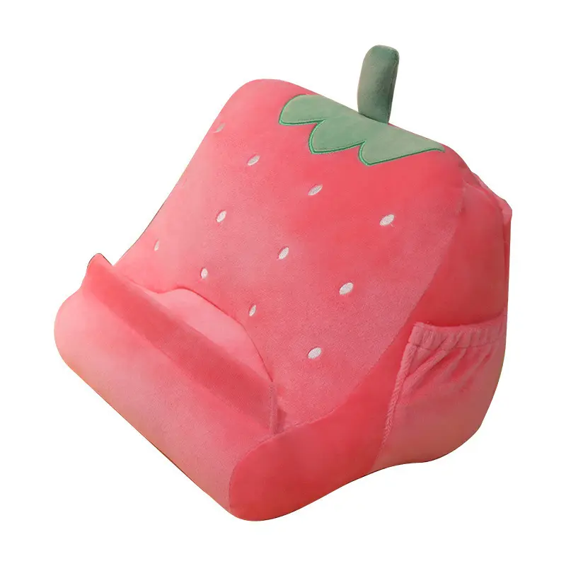 Cute Fruit Unicorn Design Ipad Holder Pillow Phone Kindle Stand Up Tablet Holder Lap Pillow for Home, Work & Travel.