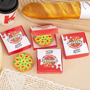 Juego de Borradores Promocionales de Goma con Forma de Galleta y Pizza, Creativos, Divertidos y Lindos, de la Marca X920, para Material Escolar Infantil - Product Image 4