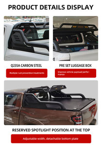 Barra Antivuelco Universal para <span class=keywords><strong>Camioneta</strong></span> Pickup Más Vendida, Compatible con F150 Hilux Tundra Land Cruiser Fortuner 4Runner Tacoma Navara FJ Cruiser - Product Image 5