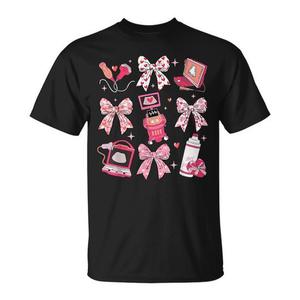 T-shirt Coquette Bow Sonographer Valentine Ultrasound Tech Ob Tech - Product Image 1