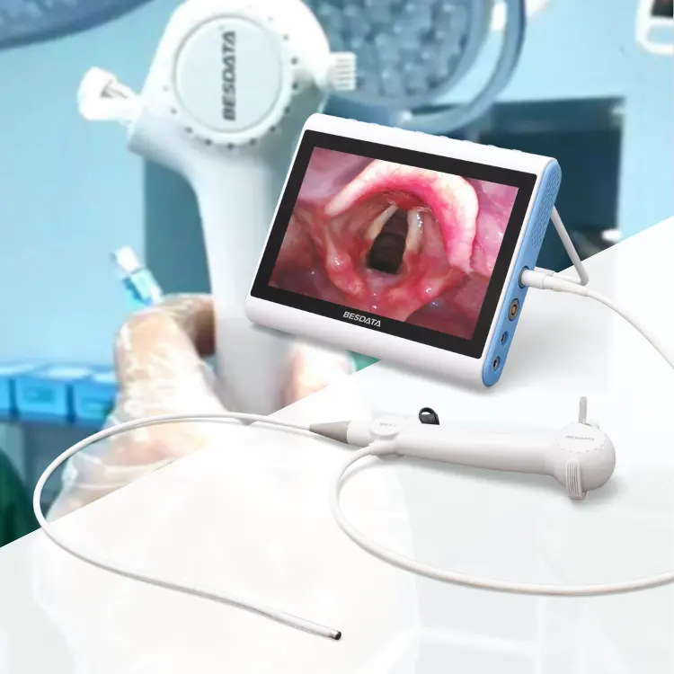 Bronchoscopy thiết bị Besdata Y Tế Ent linh hoạt video bronchoscopy Set với hút tip cho linh hoạt Ent nội soi