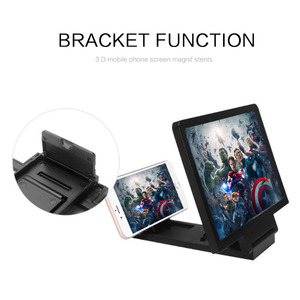 Lente d'ingrandimento video 3D <span class=keywords><strong>per</strong></span> cellulari, amplificatore dello schermo dello smartphone con supporto allargato da 12 pollici, certificato CE, RoHS, FCC - Product Image 4