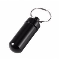 MM-APB003 17*50mm Bouchons d'oreilles anti-bruit avec joint torique, conteneur à pilules, porte-clés en aluminium