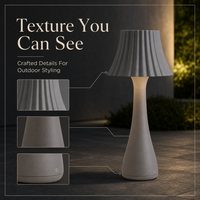 Nouvelle Lampe de Jardin LED Rechargeable 2026, Design Innovant, IP65, Sans Fil, Lumière Blanche Chaude pour Pelouse, Cour, Patio, Terrasse, Décoration d'Entrée