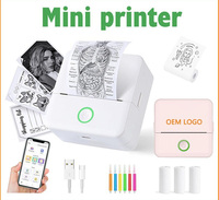 Printer Termal Portabel X6, Pencetakan Tanpa Tinta, Printer Stiker Mini, Printer Label Foto Nirkabel untuk Usaha Kecil