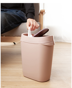 Luxury Desktop Mini Car Trash Bin Waterproof Removable <strong>Pull</strong> out Lid Commercial Kitchen Standing Plastic Trash Can <strong>Small</strong> Size - Product Image 3