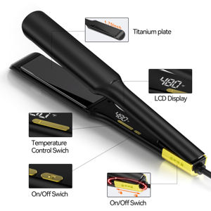 Réchauffeur rapide 480F Mch 2 en 1 lissage et boucleur fer à lisser <span class=keywords><strong>plat</strong></span> professionnel avec logo personnalisé - Product Image 4