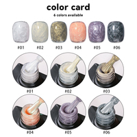 JTING 6 Couleurs lisse perle vernis à ongles gel uv Led peint ou dessiner des fleurs OEM gratuit personnalisé marque privée