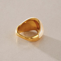 Großhandel Mode Stapelbare Acryl 18K Vergoldete Damen Edelstahl Ringe