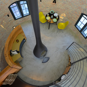 Cheminées à éthanol contemporaines en acier au carbone noir personnalisées pour l'intérieur et poêles flottants avec chauffage pour villas - Product Image 4