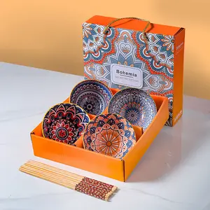 Set di posate regali per eventi Indonesia articoli caldi set di stoviglie in ceramica set di posate in ceramica con Logo personalizzato