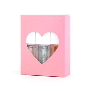 Set de 3 aceites labiales en tubo cuadrado con caja en forma de corazón, hidratante para labios, con cambio de color sensible a la temperatura. - Product Image 5
